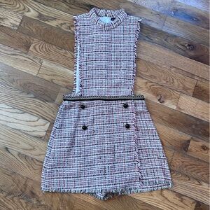 ZARA TWEED ROMPER BLOGGERS FAVORITE